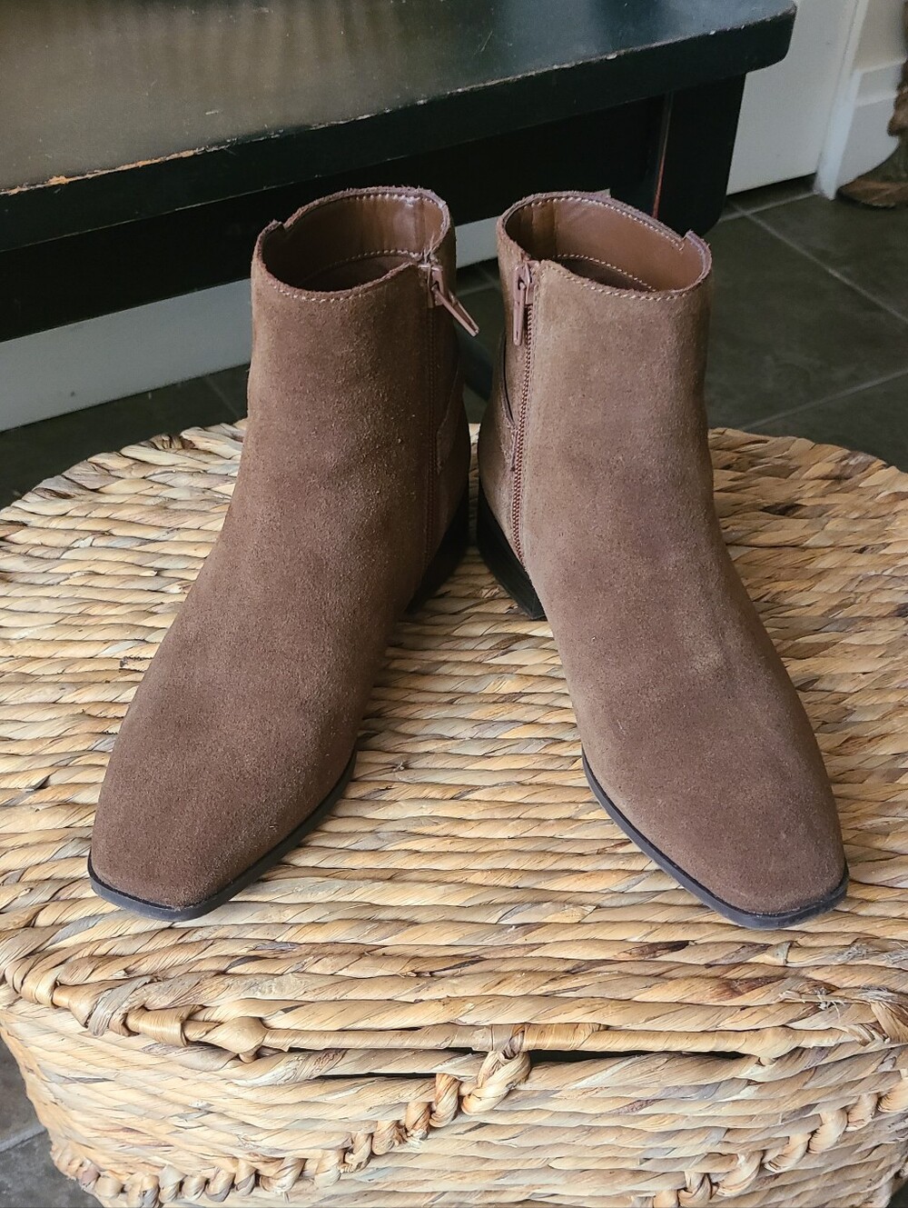 Aldo Women's Milenna Ankle Boot Suede Brown Size 8